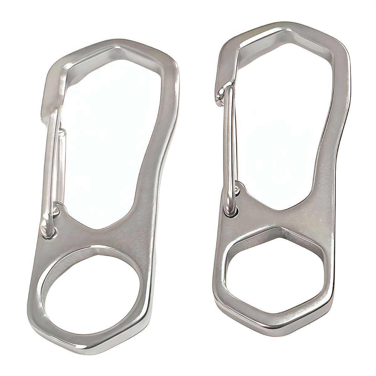 1-3PCS Stainless Steel Keychain Carabiner Lobster Clasp Buckle Outdoor Camping Spring Snap Hooks Dog Chain Key Chain Tool Clips