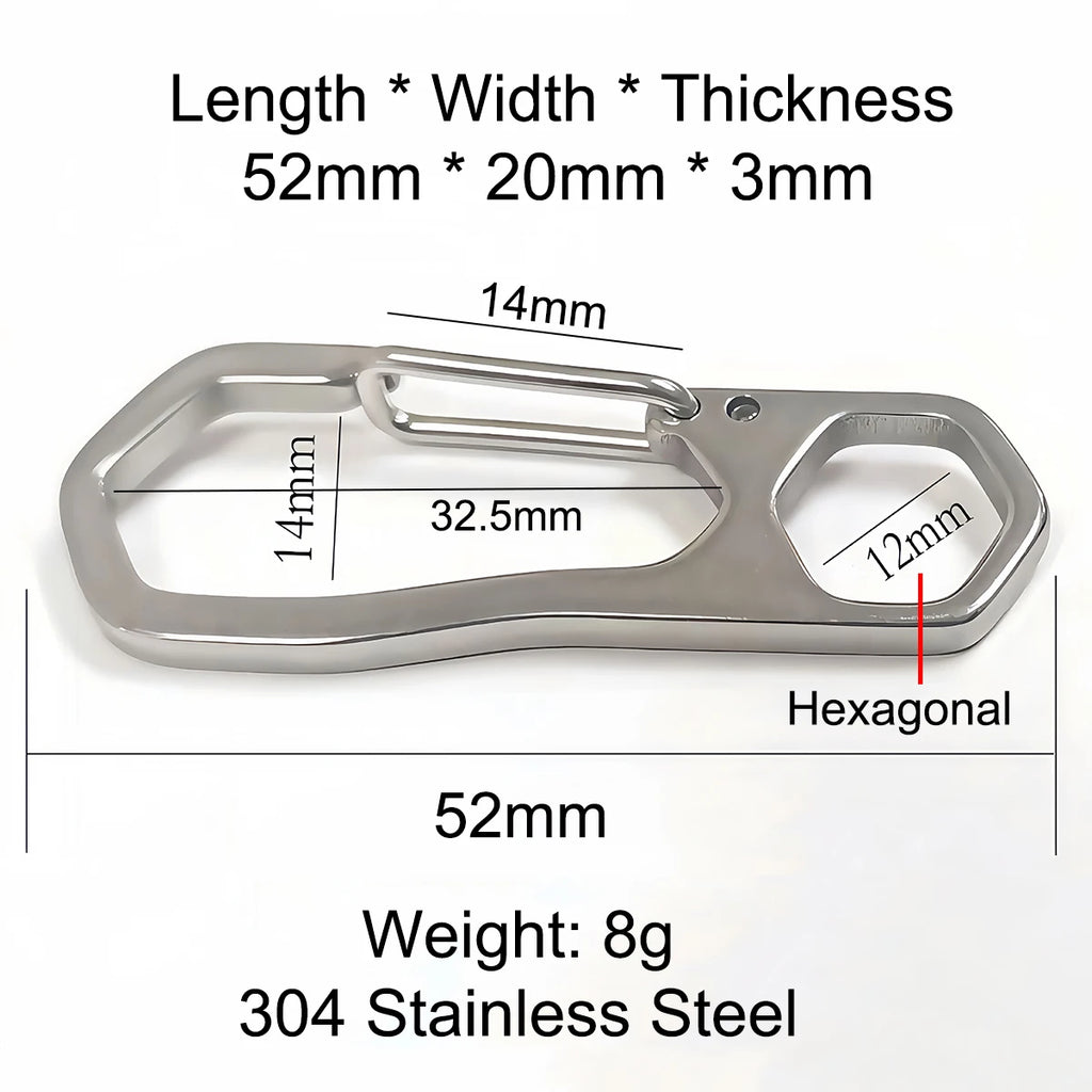 1-3PCS Stainless Steel Keychain Carabiner Lobster Clasp Buckle Outdoor Camping Spring Snap Hooks Dog Chain Key Chain Tool Clips