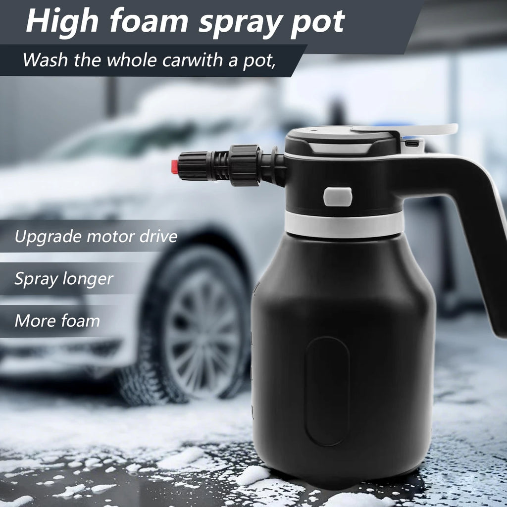 2L Electric Pressure Washer | Auto-Boost & IPX5 for Car/Motorcycle/Bike | Portable Foam Cannon, 3 Cars/Charge