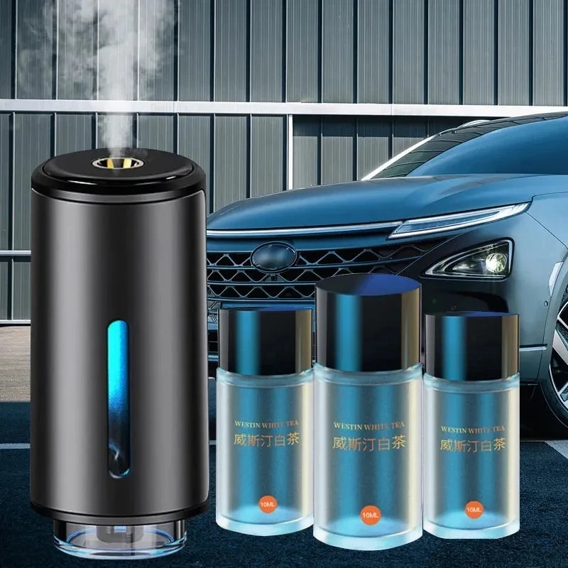 Electric Car Air Freshener - Essential Oil Aroma Diffuser with Mist Humidifier