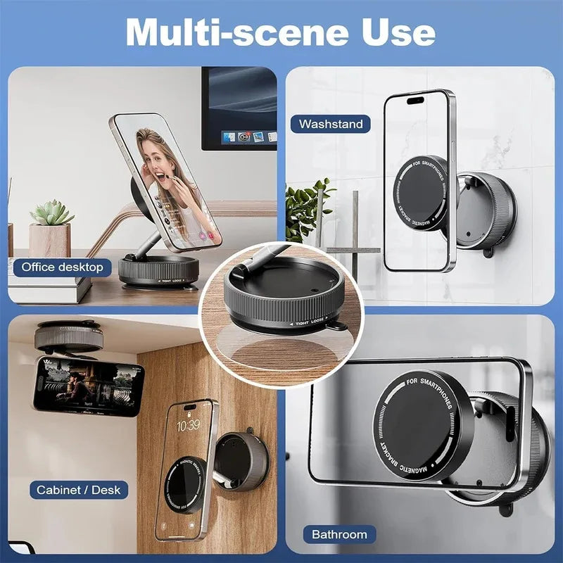 Support magnétique de téléphone de voiture à vide à 360° amélioré 2026 pour Magsafe [Aspiration la plus puissante de plus de 96 livres et aimant le plus puissant de 2800 gf]