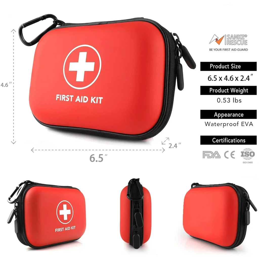 Portable First Aid Kit for Car, Home & Camping