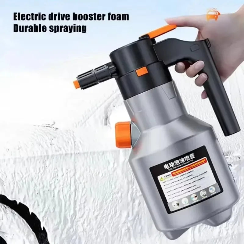 Electric Car Foam Sprayer Pressurized Soap Sprayer High Pressure Fine Foam Automatic Foam Washer Exterior Car Washing Accessory