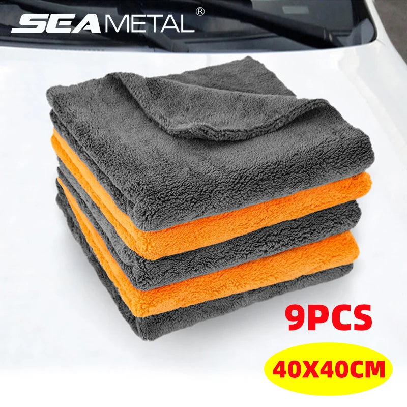 Microfiber Cleaning Cloths 40x40cm — 1/3/6/9pcs