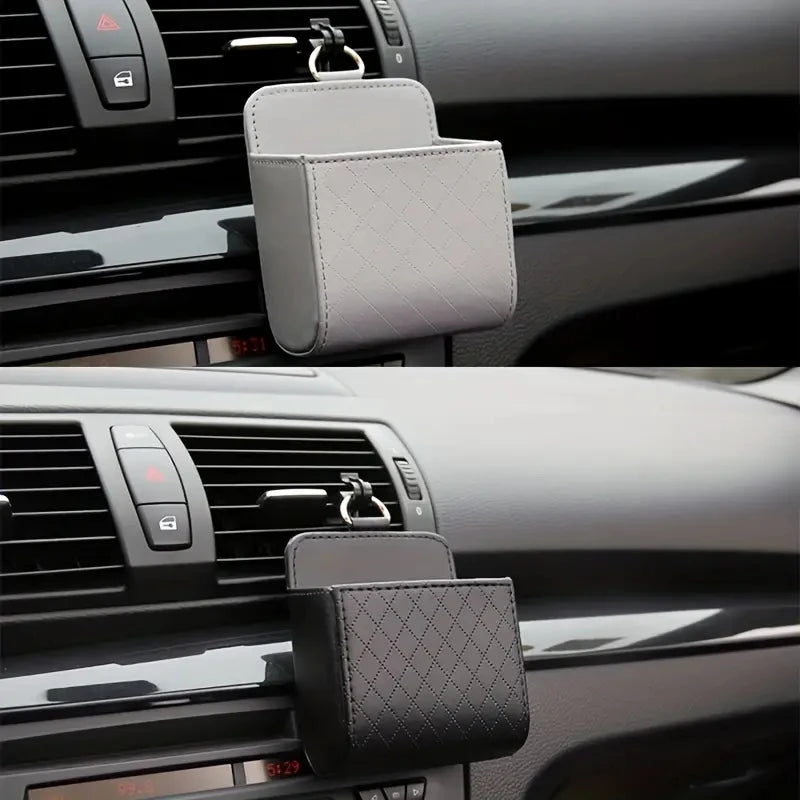 Car Phone Holder Air Vent + Storage Box