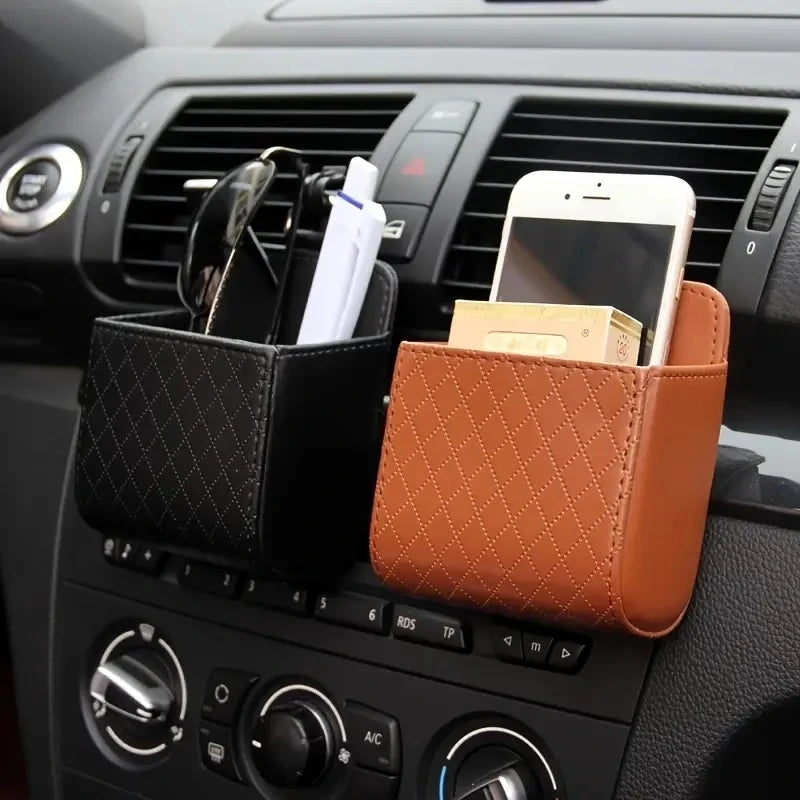 Car Phone Holder Air Vent + Storage Box