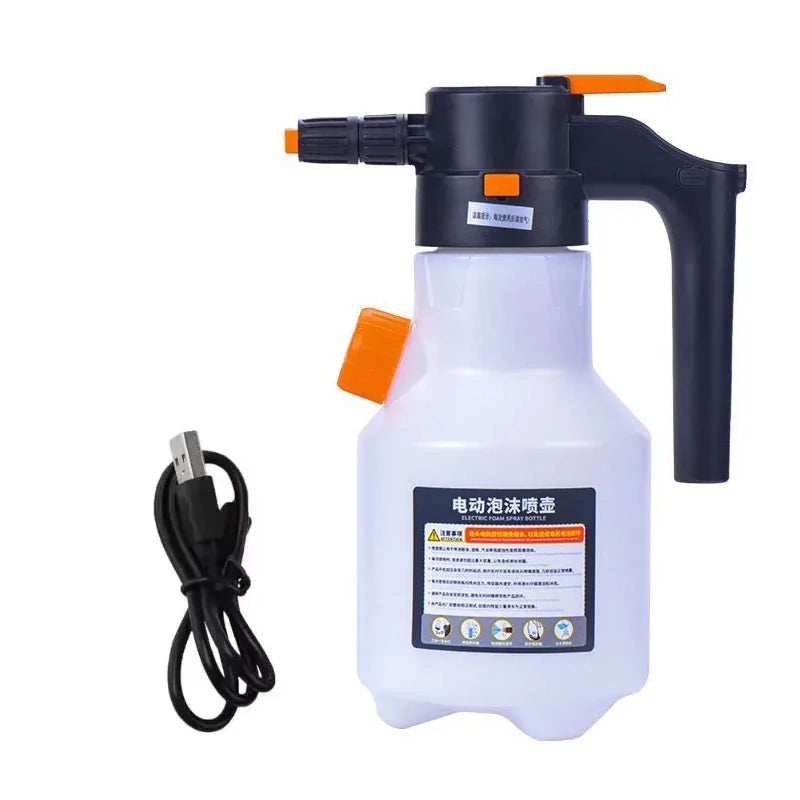 Electric Car Foam Sprayer Pressurized Soap Sprayer High Pressure Fine Foam Automatic Foam Washer Exterior Car Washing Accessory
