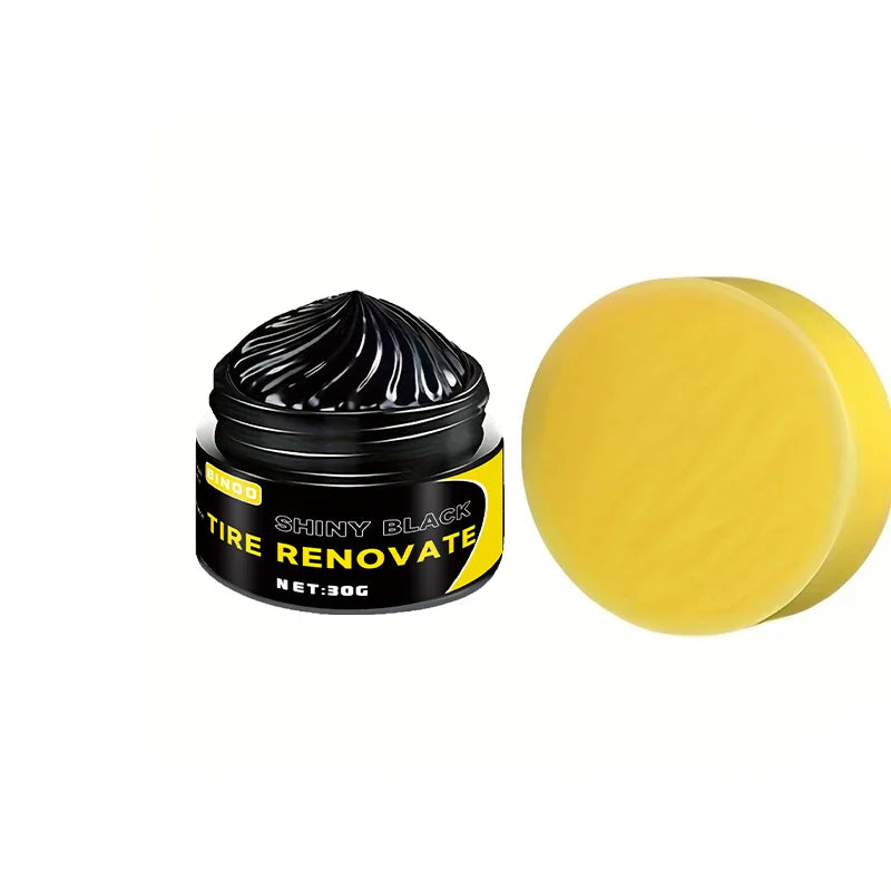 Black Shiny Tire Wax - Long-Lasting Protection & Shine for All Tire Types