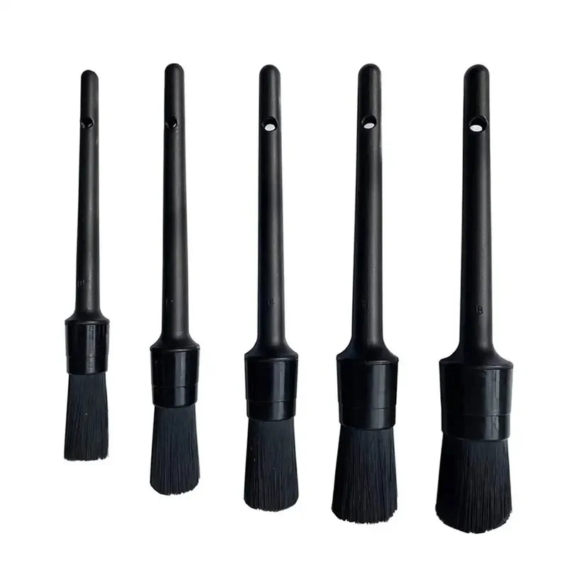 1/5x Brosses de nettoyage pour l'entretien automobile, brosse douce pour les jantes, brosse pour enlever la poussière, accessoires pour l'intérieur et l'extérieur de la voiture