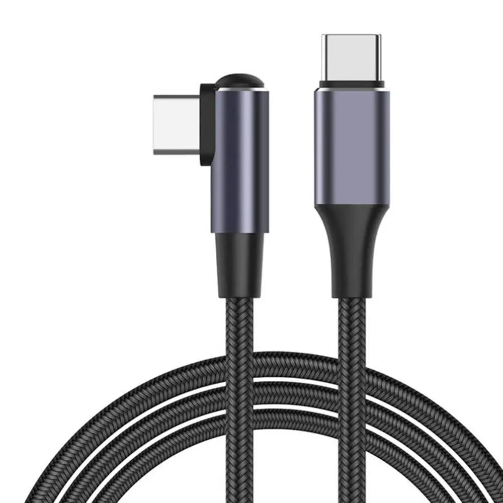 Mobile Phone USB C to USB Type C Cable PD 100W Fast Charging Line Quick Charge 4.0 Right Angle Wire 90 Degree Data 0.5m/1m/2m