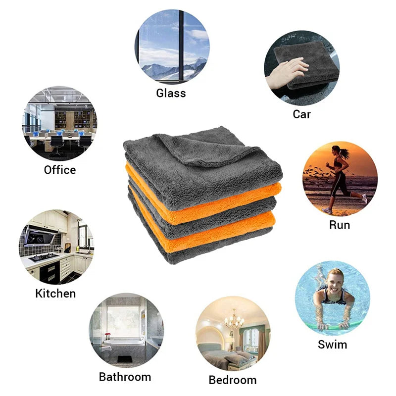 Microfiber Cleaning Cloths 40x40cm — 1/3/6/9pcs