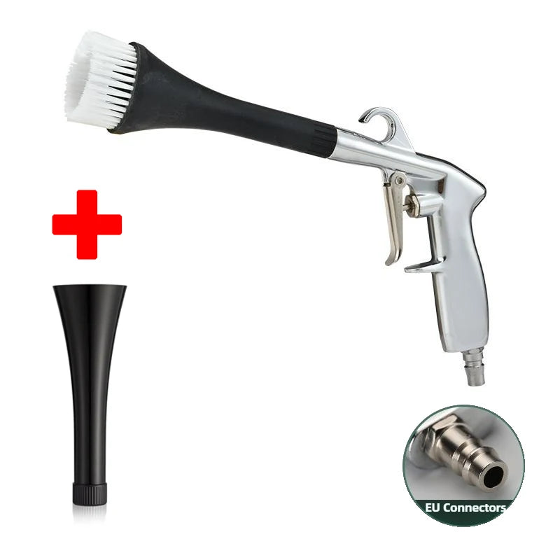 High Pressure Dust Blowing Gun Tornado Air Blow Car Wash Gun Efficient Dry Cleaning Gun Professional Car Interior Cleaning Tools