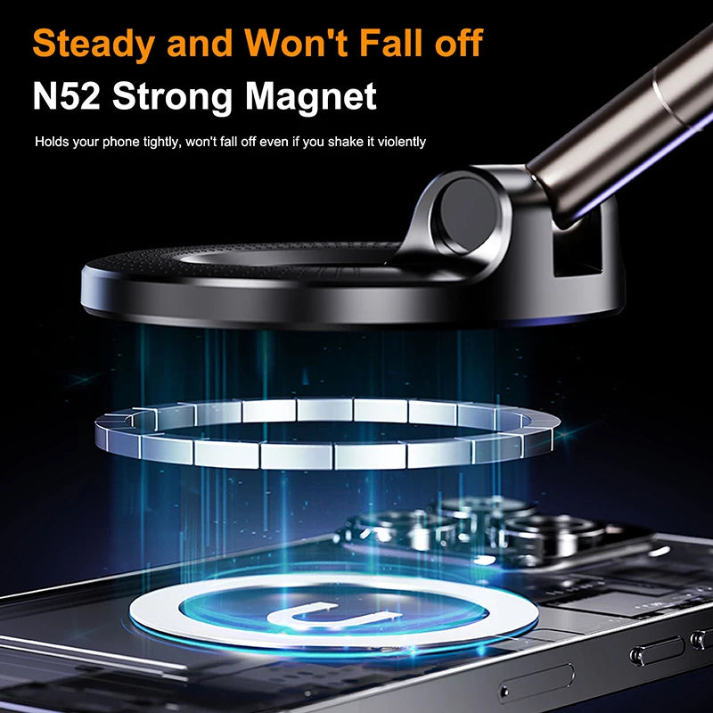 Foldable 360° Magnetic Car Phone Mount