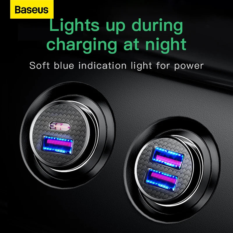 Baseus 30W QC4.0 USB Car Charger