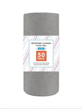 Reusable Microfiber Cleaning Cloths 50 Pack Lint Free Multipurpose Towels For Car Home Workshop 100 Percent Polyester