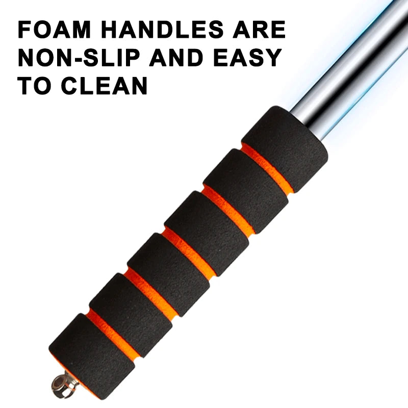 Telescopic Windshield Cleaning Brush - Long Handle Car Glass Defogging Tool